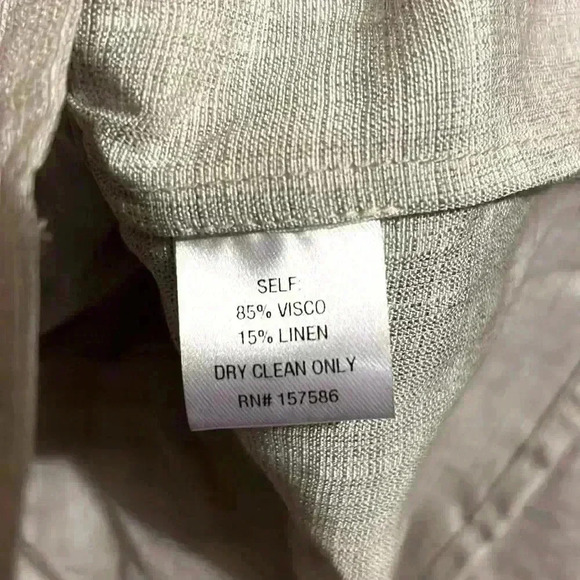 Curetê Women’s size 6 Visco/Linen Blend Sophisticated Cardigan - Picture 4 of 5